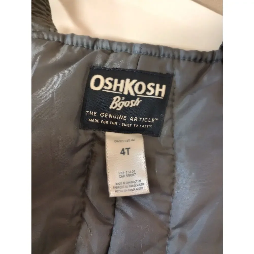 Osh Kosh Ski Bib 4T Olive Green Ski Gear (0966)